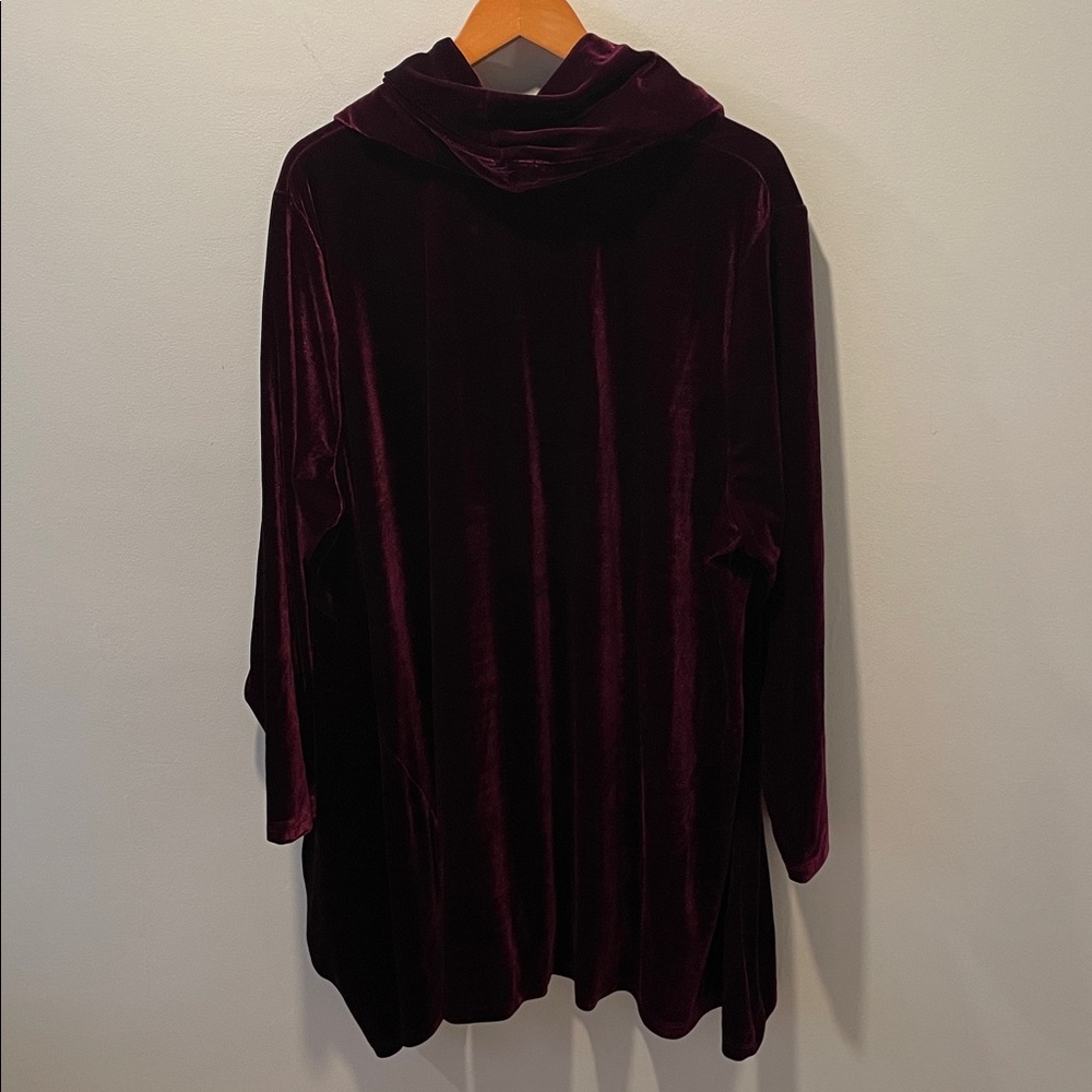 Soft Surroundings Asymmetrical Hem Cowl Neck Tunic Top, Size 3X - Picture 6 of 7